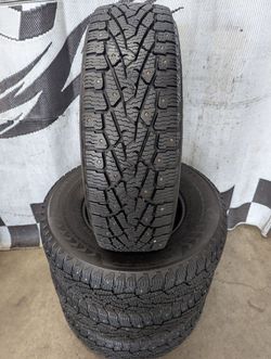 LT 245/75r16 "Near Brand New" Nokian Hakkapeliitta LT studded winter snow tires