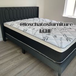 Bed Frame Queen Size With Mattress 