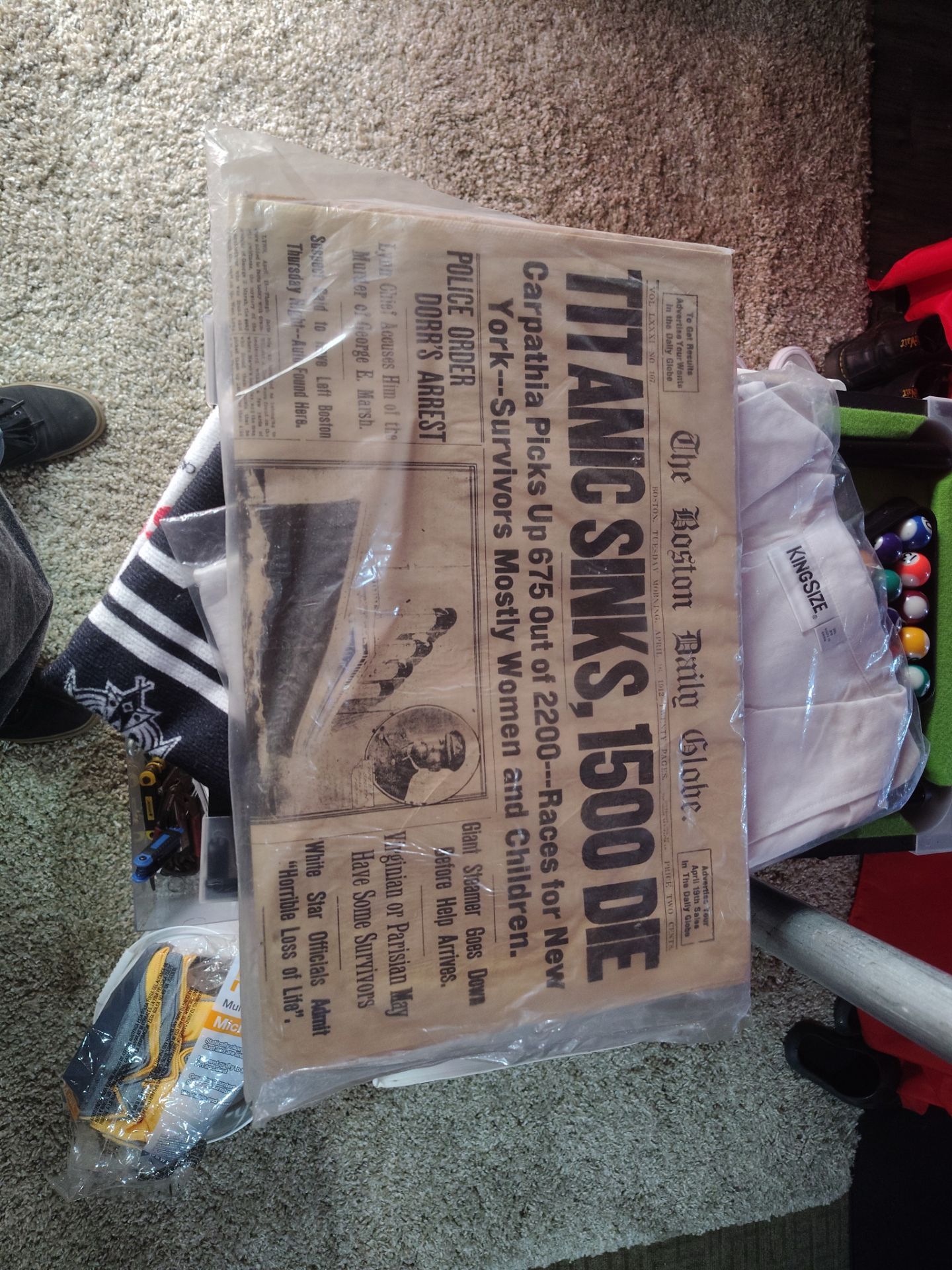 Titanic newspaper