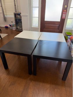 IKEA Side table 21 5/8"x 21 5/8 "x 17 3/4", buy four and get the coffee table for free