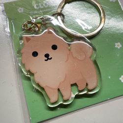 Dog Keychain (Pomeranian）
