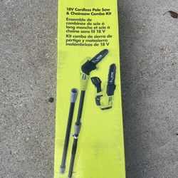 Ryobi 18v Pole Saw And Chainsaw Combo Kit