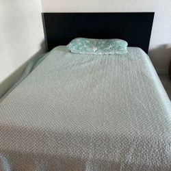 IKEA Malm bed frame, dark brown,Queen