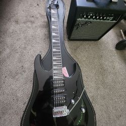Ibanez GIO GRG170DX in the "Black Night" (BKN) finish