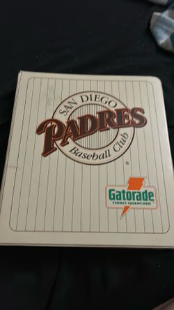 Vintage padres binder
