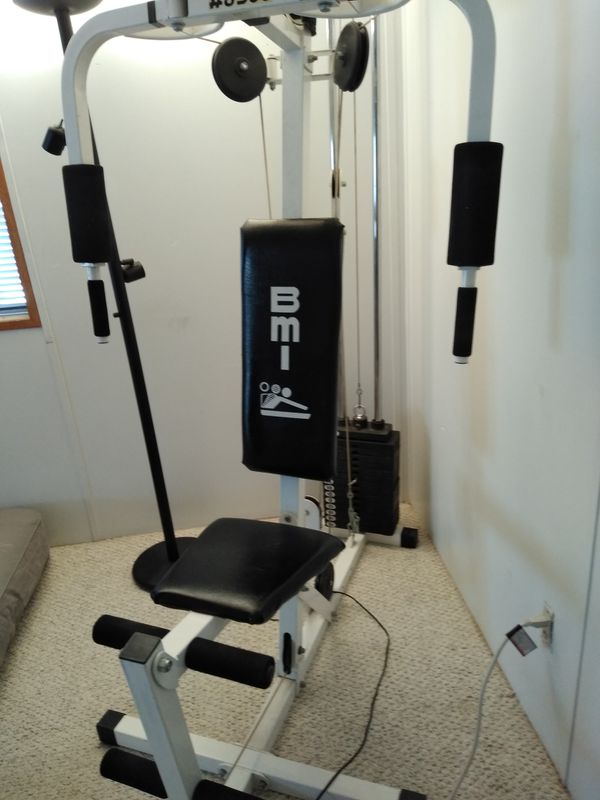 Home Gym Bmi Weight Machine 150 Pound Weight Stack Obo For Sale