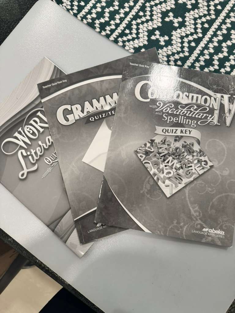 Abeka 10th English Teacher Key - Like New