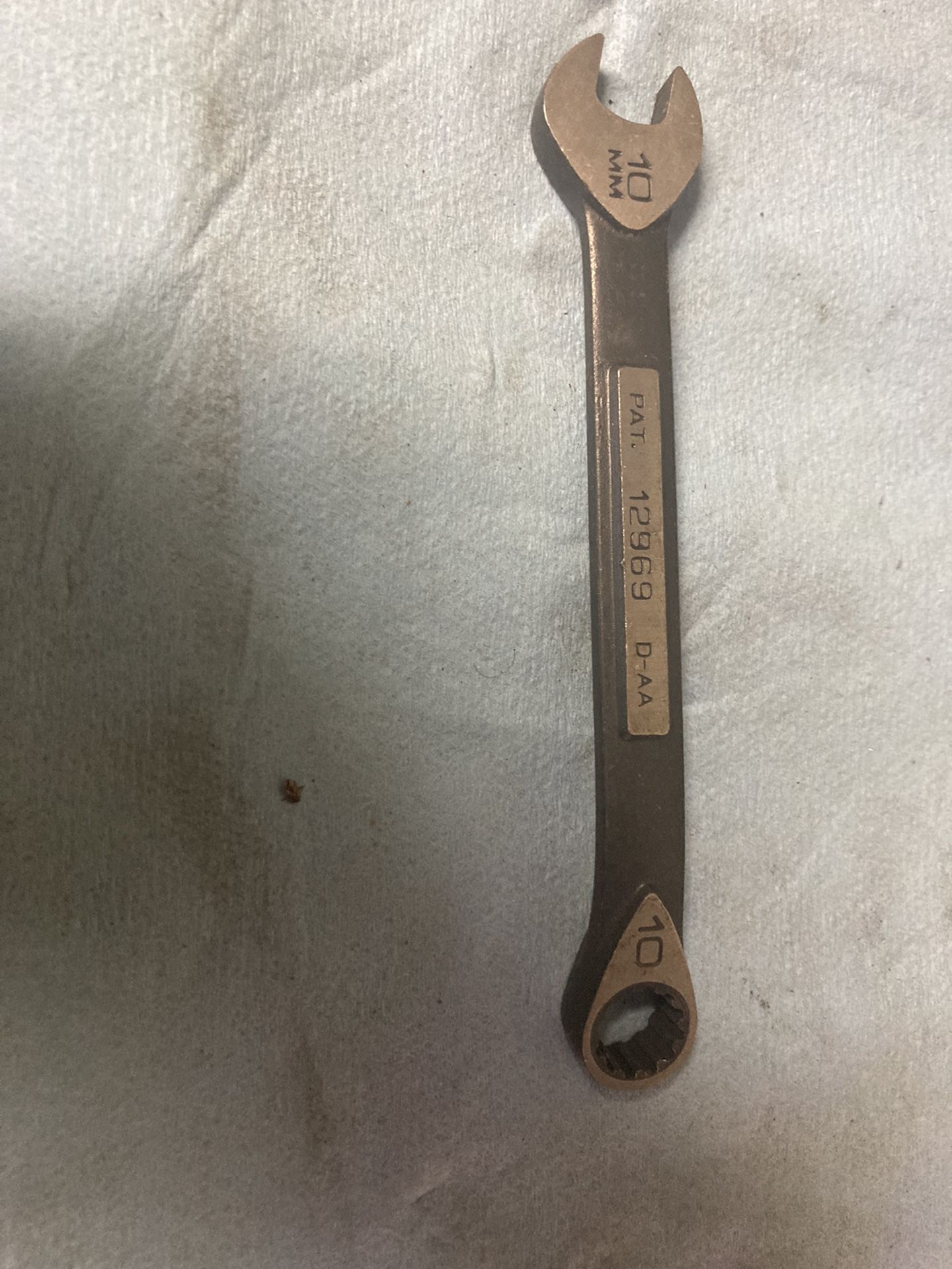 Craftsman 10MM Combination Wrench Vintage 12969 D-AA Made in USA