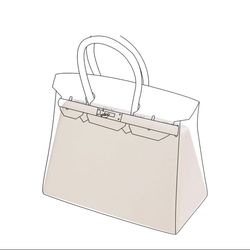 DGAZ Purse Pillow Shaper Insert,Luxury Handbag Tote Shapers, Memory Foam- Fits Birkin 20/25/30/35/40/45/50 Bag(Craie,BK30 Retourne)