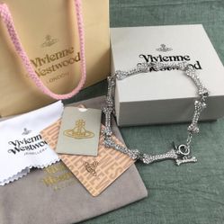 Vivienne Westwood Bone Rhinestone necklace