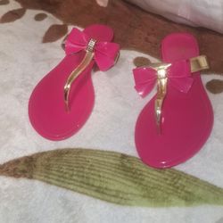 Hot  pink sandals