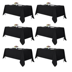 MANTELES NEGROS DE TELA 6 Pz Nuevos $55