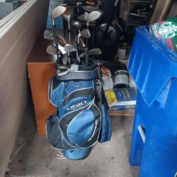 Golf Set Polished Clubs And Bag