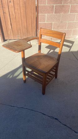 Old oak school chair