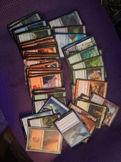 MTG card lot with holographic cards