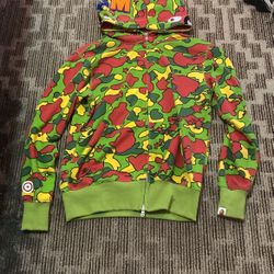 bape hoodie size m 