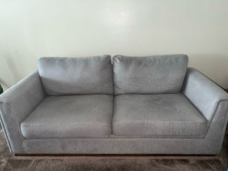 3-Pieces grey fabric living room set