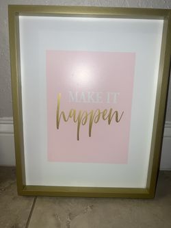 Wall Frame With Motivational Quote 