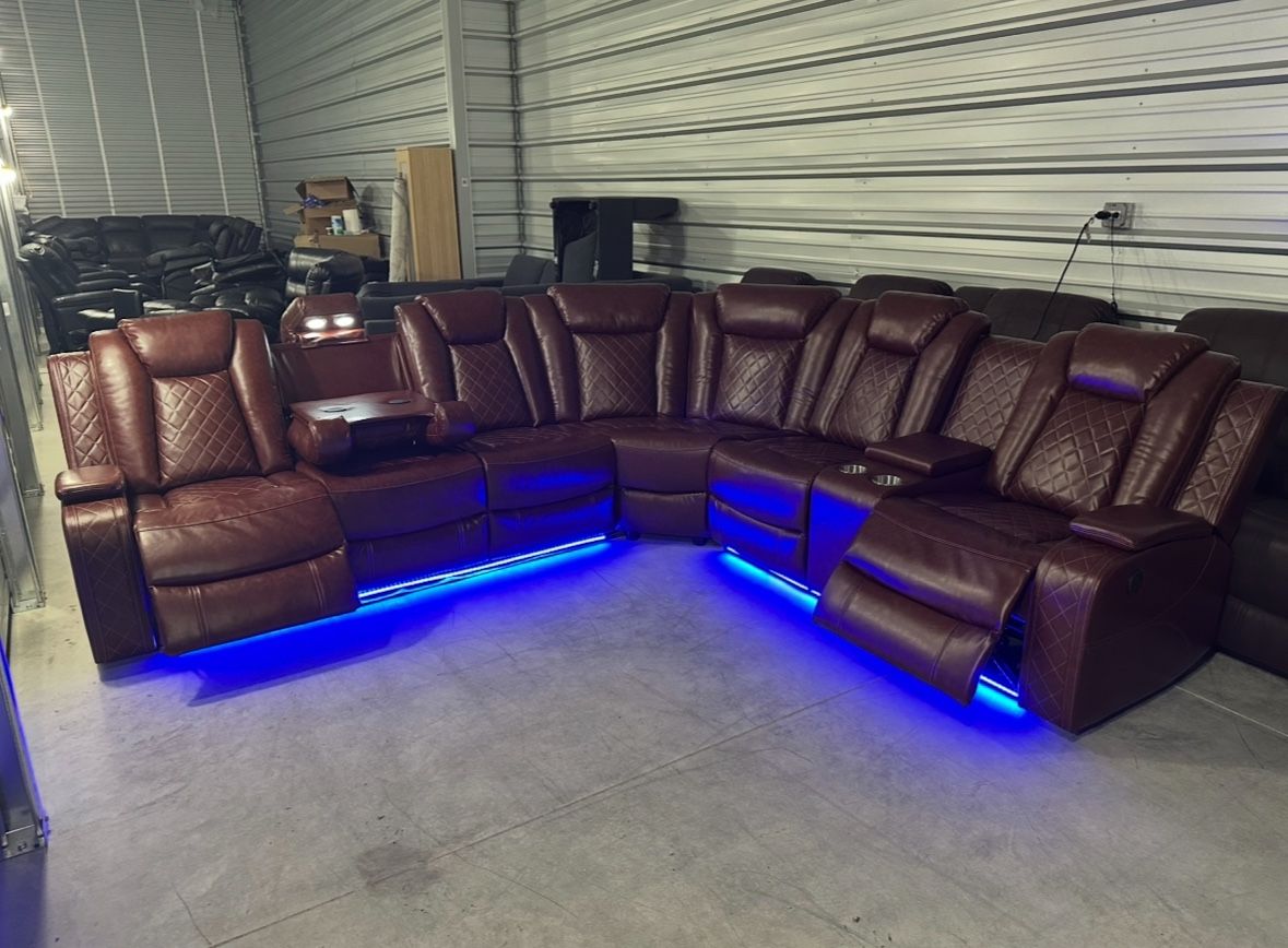 Brand New Power Reclining Sectional Couch