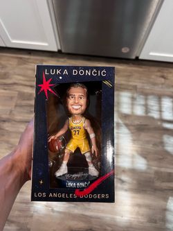 Luka Dončić Lakers Bobblehead LA Dodgers Promo