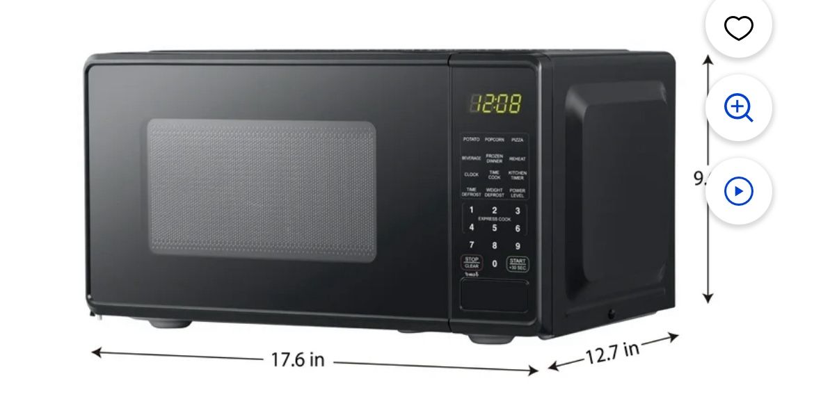 Mainstays 0.7 Cu Ft Countertop Microwave