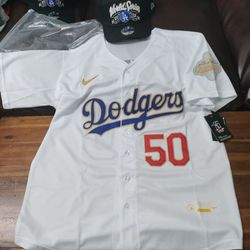 Los Angeles Dodgers 2025 world series jersey white blue gold trim