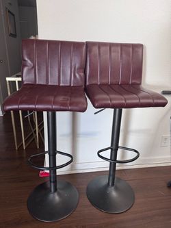 et of 4 Dining & Bar Chairs – 2 Bar Stools + 2 Dining Chairs