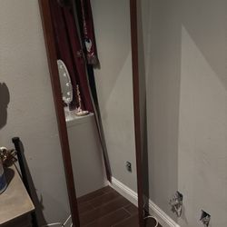 Brown Wooden Mirror 