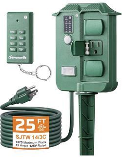 25 foot cord power stake with timer (we have two available prices per)