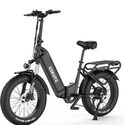 ESKUTE E Bike for Adults 750W Peak 20"x4.0" Fat Tire Folding Electric Bike - 48V 20AH Battery 22Mph 80 Miles Range 7 Speed Hydraulic Electric Mountain