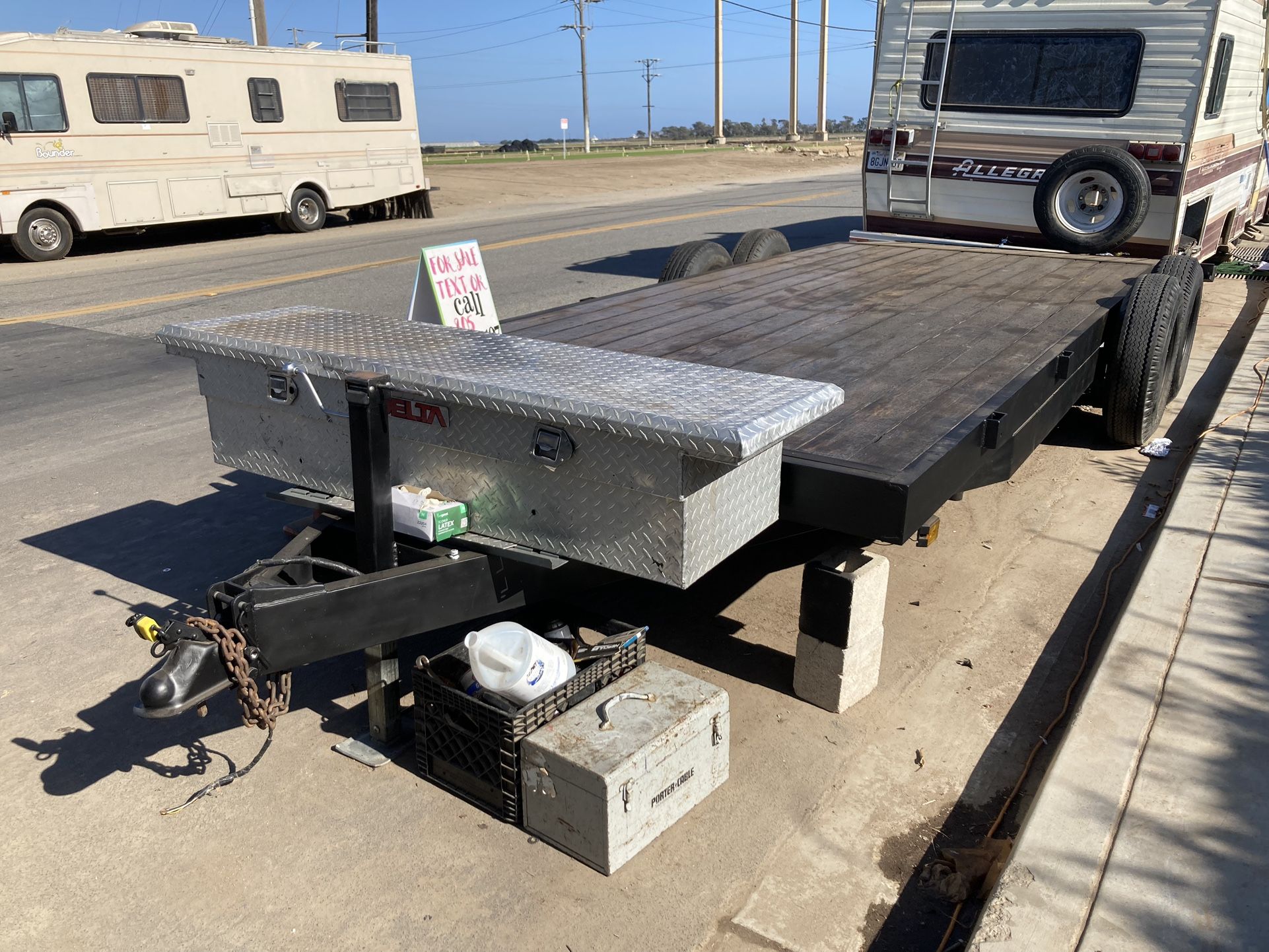 20ft Heavy Duty Flatbed Trailer