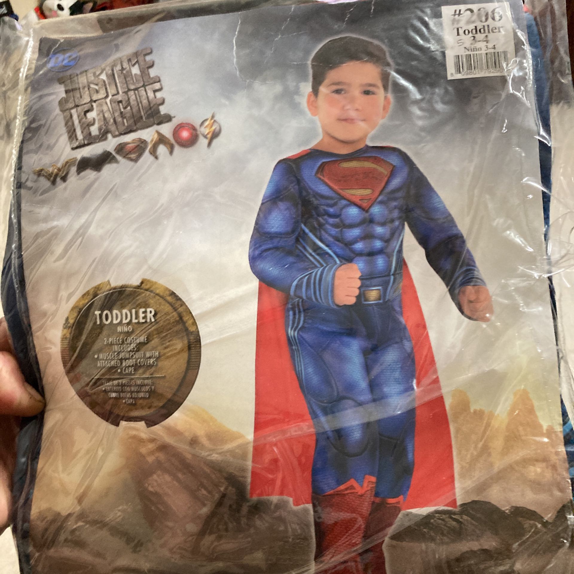 BRAND NEW -SUPERMAN— Toddler 3-4
