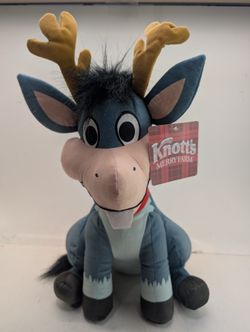 Knott's Merry Farm 15" Reindeer Brutus the Donkey Plush w/ Tag