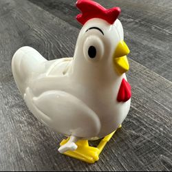Jelly Bean Laying Wind-Up Rooster Toy