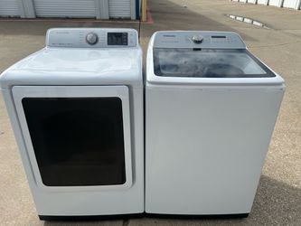Samsung XL Capacity Steam Washer and Dryer