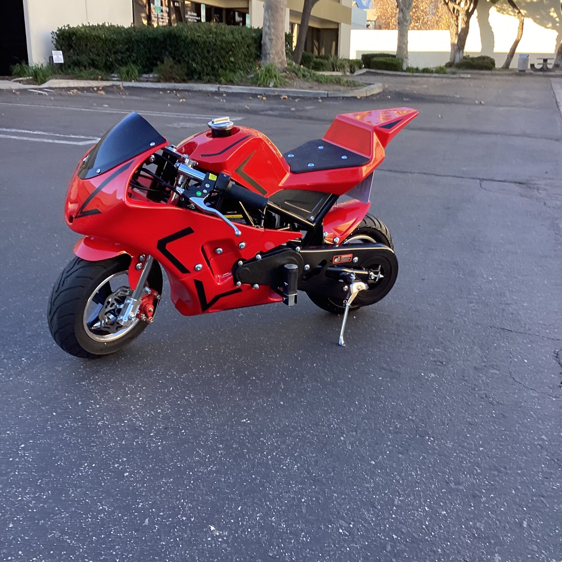 50 CC Mini Dirt Bike Gas Powered Motorcycle, Off Road Trail Bike, Max Load 165 lbs, Up to 20 MPH