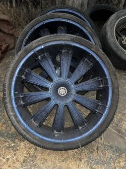 22” Rims And Tires 