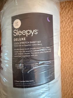 Split King  Sleepys Deluxe Cool Stretch Sheet Set