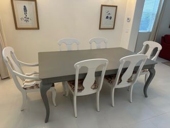 Dining room table with chairs