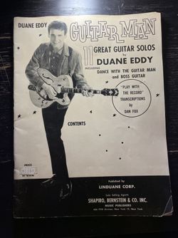 Vintage Duane Eddy Guitar Man Sheet Music 