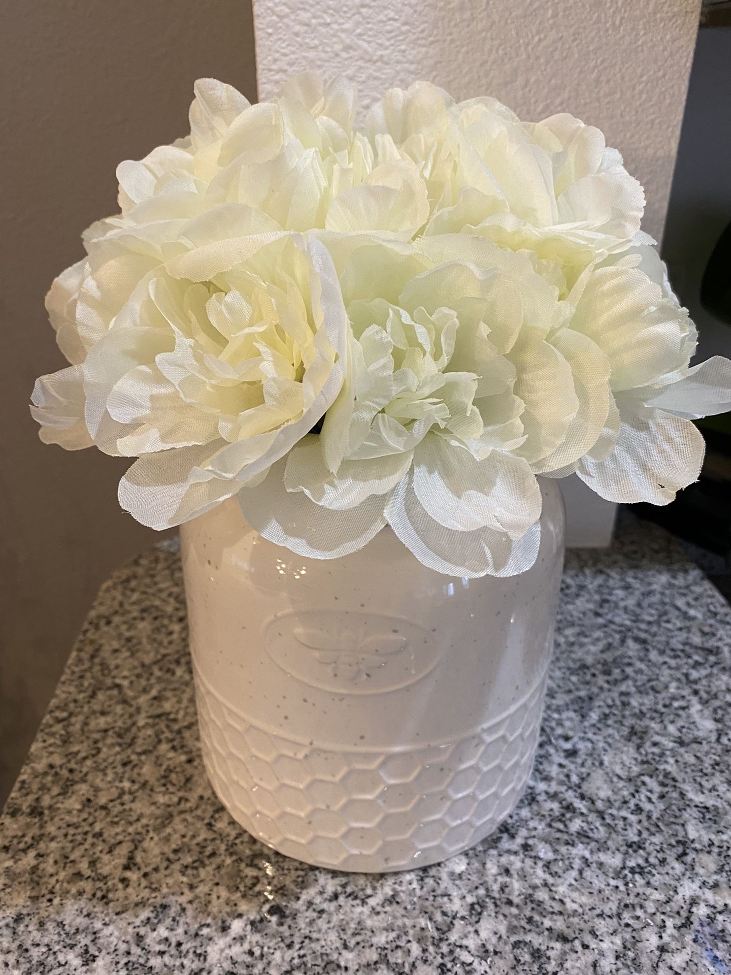 Beautiful  Ceramic  Vase With Faux Flowers