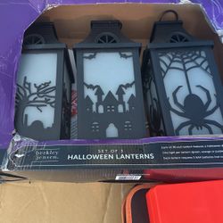 Halloween Lanterns. Set Of 3