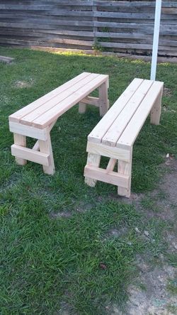 Wood bench