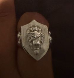 .925 lion ring