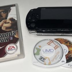 Sony PlayStation Portable PSP -  Includes Power Cord 2 Games| 1 Movie