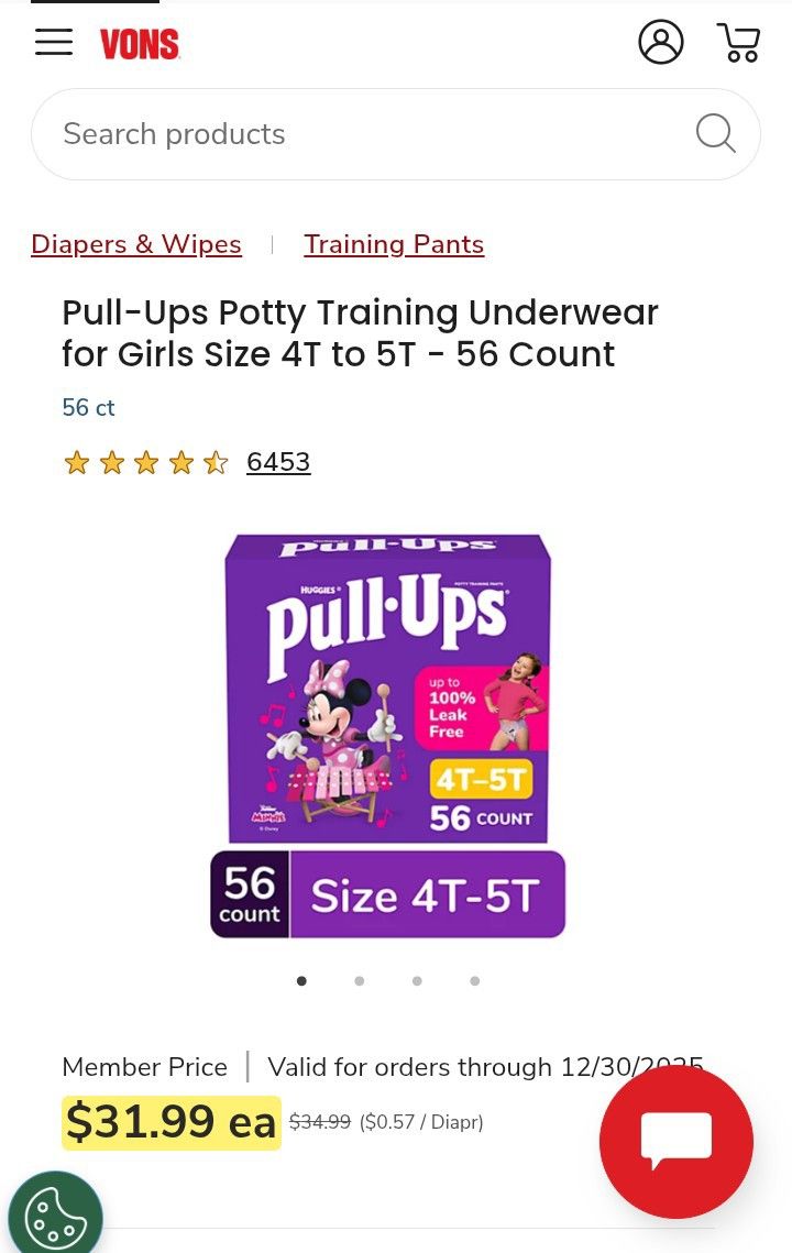 Huggies Pull Ups (Half price)