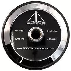 2 12” Addictive Audio Subs And Amp Bundle Please Read Description 