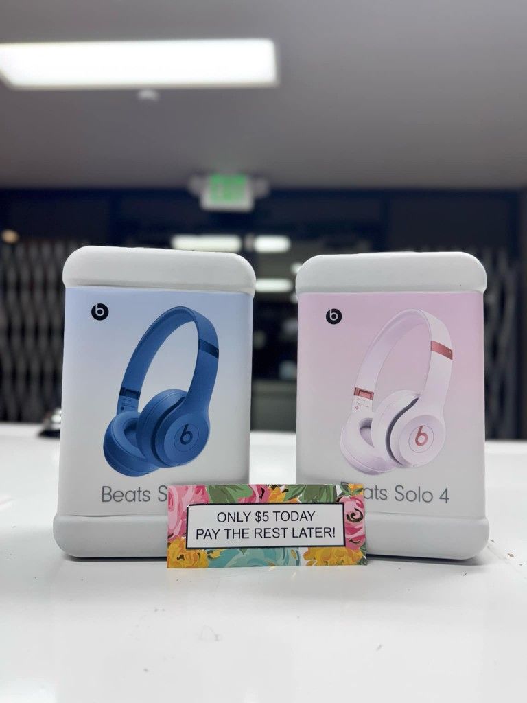 Beats Solo 4 Bluetooth Headphones Brand New - Only $5 Today Pay The Rest Later!