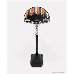 Spalding X Crayola 24"" Molded Eco-Composite Telescoping Youth Portable Hoop
