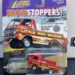 Johnny Lightning Showstoppers Little Red Wagon Wheelstander 1:64 Diecast MOC